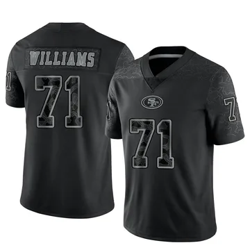 Men's San Francisco 49ers Trent Williams Black Reflective Jersey - Limited