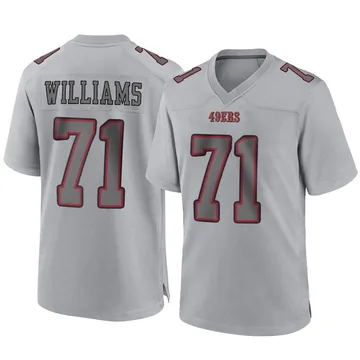 Men's San Francisco 49ers Trent Williams Gray Atmosphere Fashion Jersey - Game