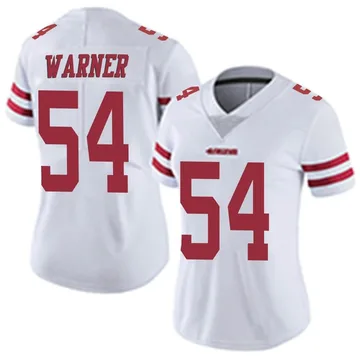 Limited Men's Fred Warner White Jersey - #54 Football San Francisco 49ers  Rush Vapor Untouchable Size 40/M