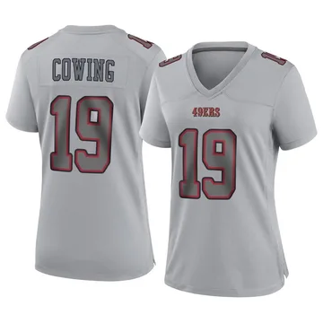 Women's Nike San Francisco 49ers Jacob Cowing Gray Atmosphere Fashion Jersey - Game