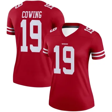 Women's Nike San Francisco 49ers Jacob Cowing Scarlet Jersey - Legend