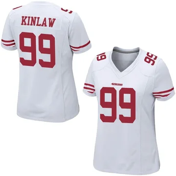 Men's Nike Javon Kinlaw White San Francisco 49ers Player Game Jersey