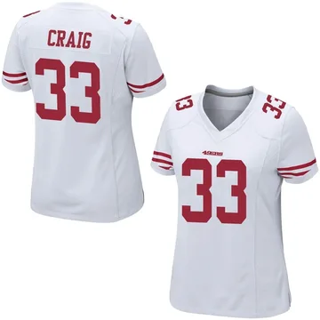 Roger Craig San Francisco 49ers Retired White Jersey - All Stitched - Vgear