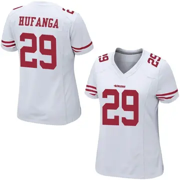 Talanoa Hufanga San Francisco 49ers Away Player White Football Jersey •  Kybershop