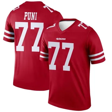 Youth Nike San Francisco 49ers Dominick Puni Scarlet Jersey - Legend