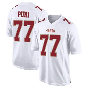 Youth Nike San Francisco 49ers Dominick Puni White Fashion Jersey - Game