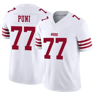 Youth Nike San Francisco 49ers Dominick Puni White Vapor F.U.S.E. Jersey - Limited