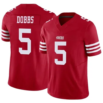 Youth Nike San Francisco 49ers Joshua Dobbs Scarlet Vapor F.U.S.E. Jersey - Limited