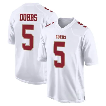 Youth Nike San Francisco 49ers Joshua Dobbs White Fashion Jersey - Game