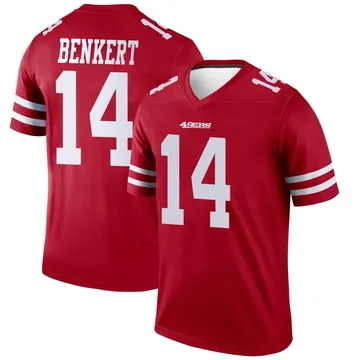 Youth Nike San Francisco 49ers Kurt Benkert Scarlet Jersey - Legend