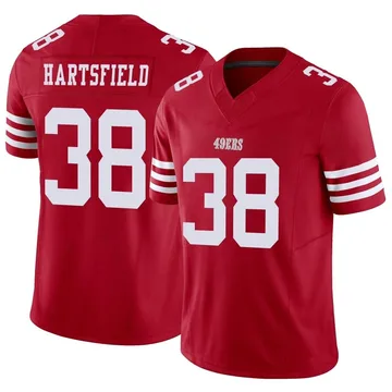 Youth Nike San Francisco 49ers Myles Hartsfield Scarlet Vapor F.U.S.E. Jersey - Limited