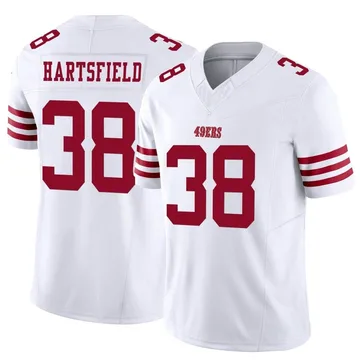 Youth Nike San Francisco 49ers Myles Hartsfield White Vapor F.U.S.E. Jersey - Limited