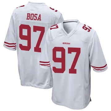 Men's Nike Nick Bosa Scarlet San Francisco 49ers 75th Anniversary Game  Jersey