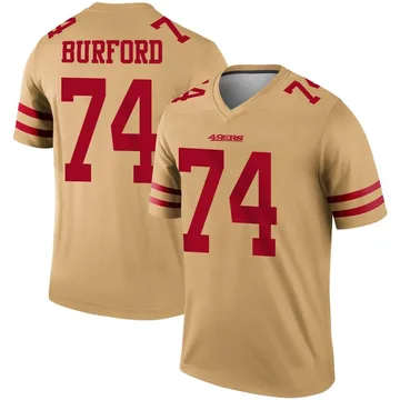 Spencer Burford 74 San Francisco 49Ers Super Bowl LVII White Jersey -  Bluefink