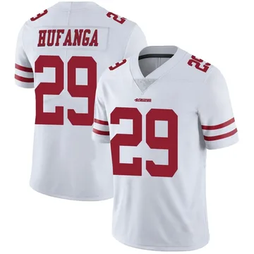 #29 Hufanga Hella Fitted Custom Stitched Throwback Home Jersey