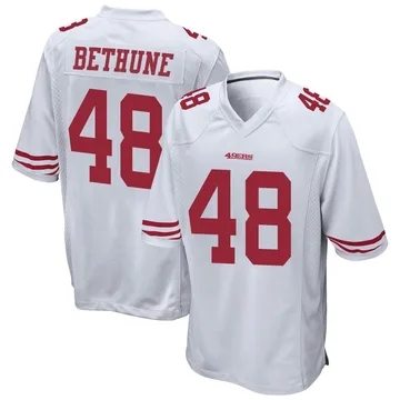 Youth Nike San Francisco 49ers Tatum Bethune White Jersey - Game