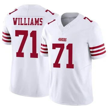 Youth Nike San Francisco 49ers Trent Williams White Vapor F.U.S.E. Jersey - Limited