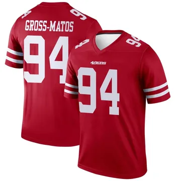 Youth Nike San Francisco 49ers Yetur Gross-Matos Scarlet Jersey - Legend